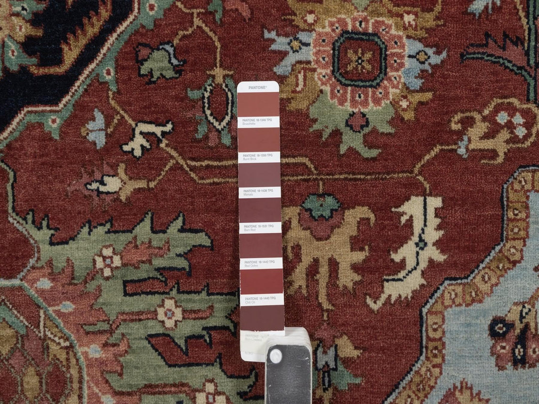 7'10" x 16'0" New Hand Knotted Red Wool Rectangle Oriental Rug - MOA10292799