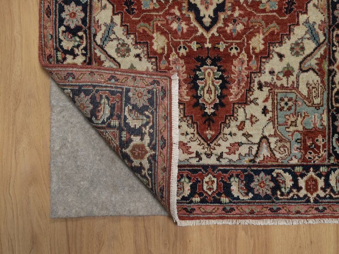 2'7" x 6'3" New Hand Knotted Red Wool Runner Oriental Rug - MOA10292807