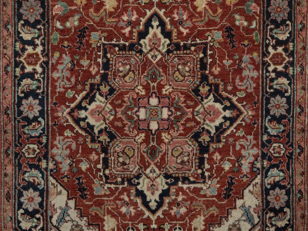 2'7" x 6'3" New Hand Knotted Red Wool Runner Oriental Rug - MOA10292807
