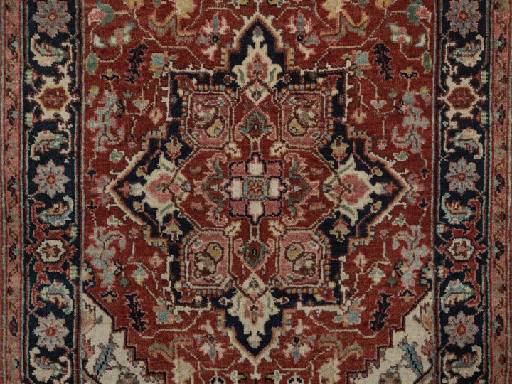 2'7" x 6'3" New Hand Knotted Red Wool Runner Oriental Rug - MOA10292807