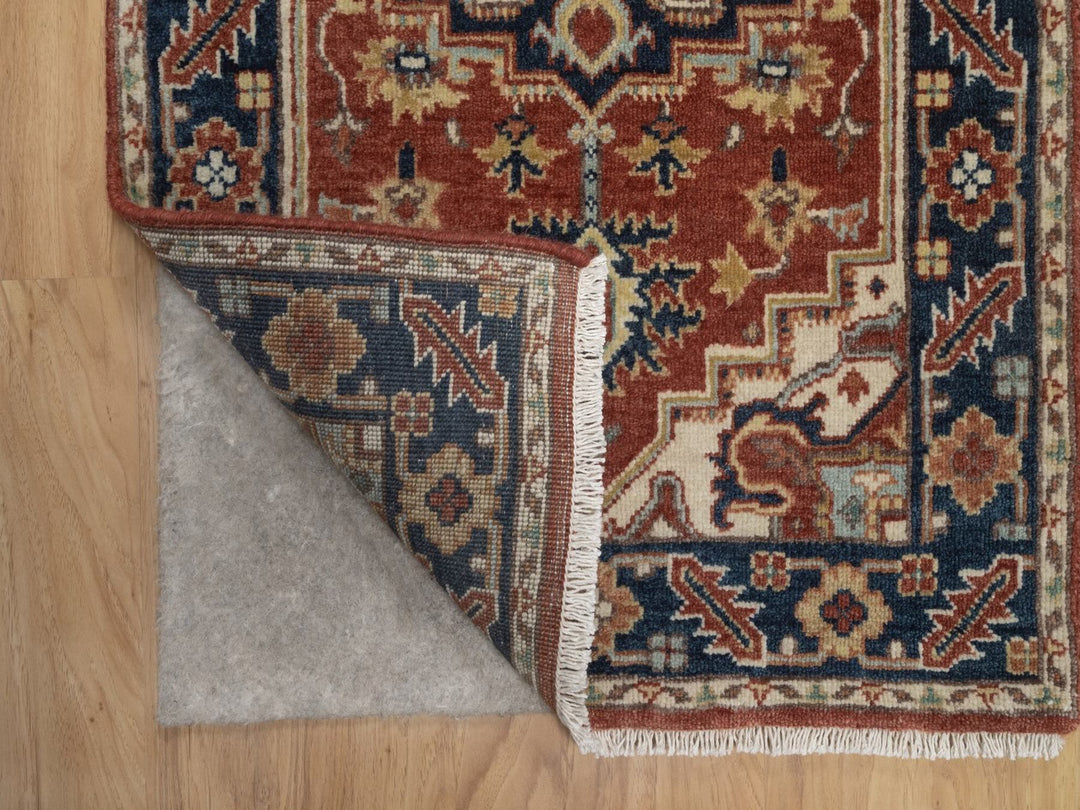 2'0" x 3'0" New Hand Knotted Red Wool Rectangle Oriental Rug - MOA10292808