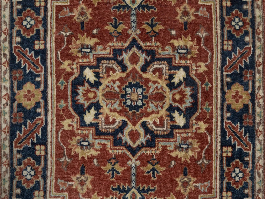 2'0" x 3'0" New Hand Knotted Red Wool Rectangle Oriental Rug - MOA10292808