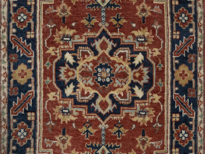 2'0" x 3'0" New Hand Knotted Red Wool Rectangle Oriental Rug - MOA10292808