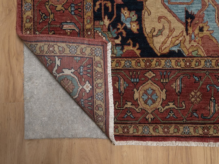 8'2" x 10'1" New Hand Knotted Red Wool Rectangle Oriental Rug - MOA10292810