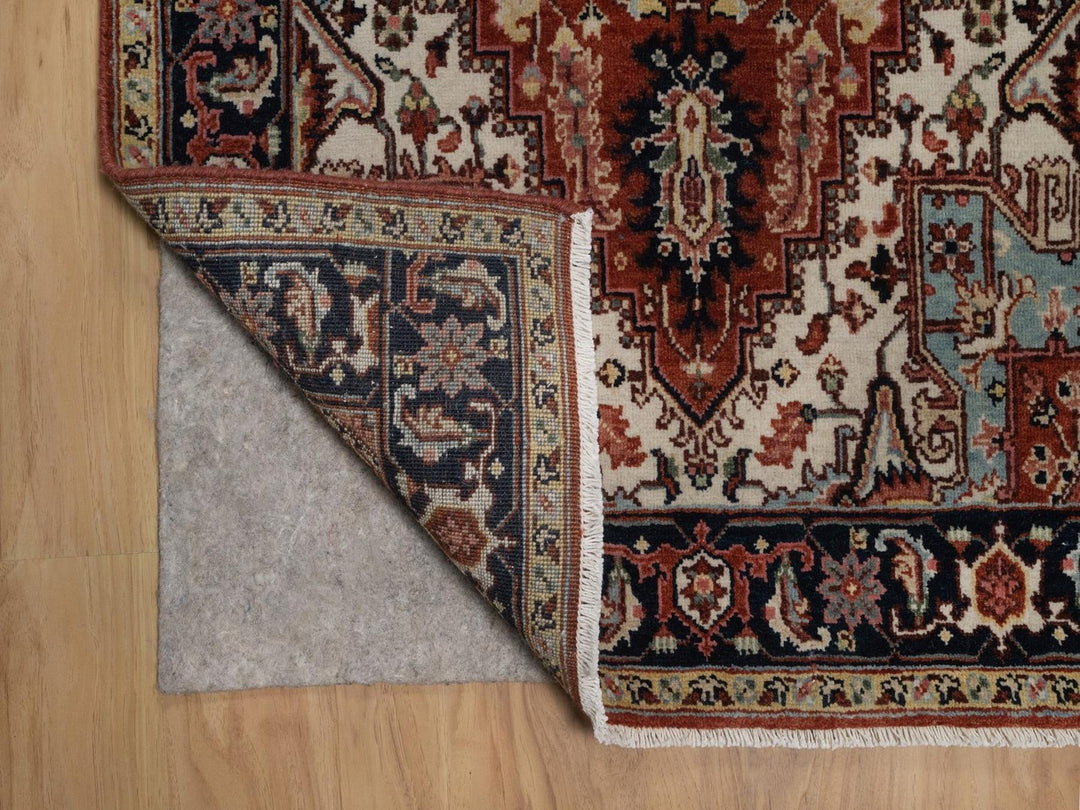 2'10" x 5'2" New Hand Knotted Red Wool Rectangle Oriental Rug - MOA10292816