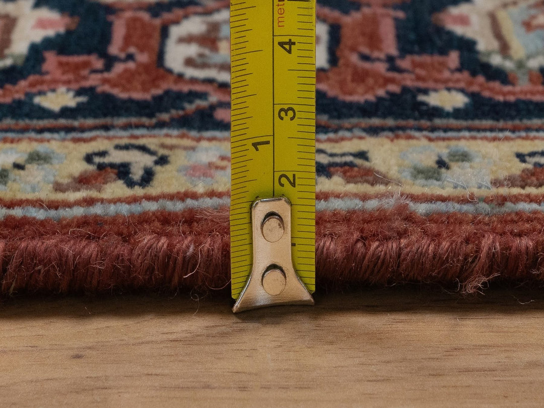 2'10" x 5'2" New Hand Knotted Red Wool Rectangle Oriental Rug - MOA10292816