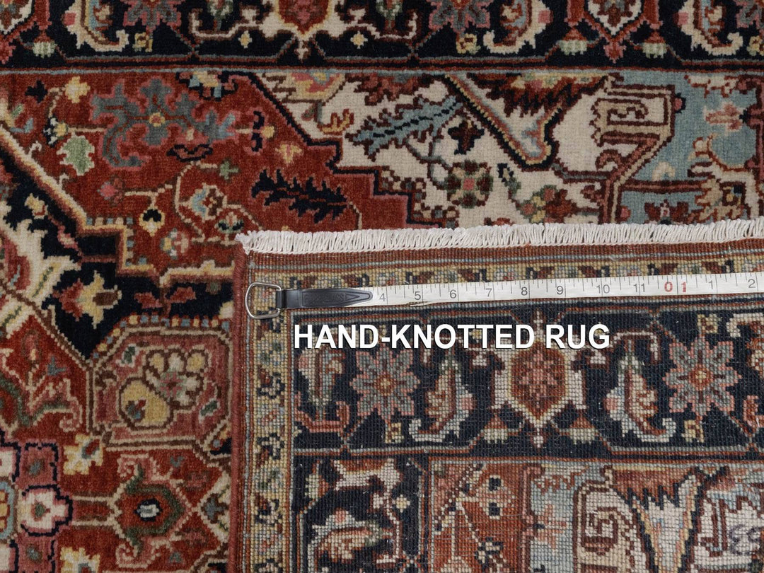 2'10" x 5'2" New Hand Knotted Red Wool Rectangle Oriental Rug - MOA10292816