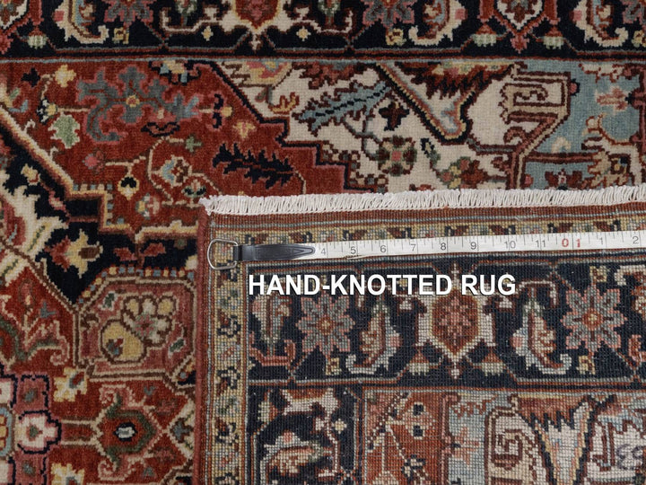 2'10" x 5'2" New Hand Knotted Red Wool Rectangle Oriental Rug - MOA10292816