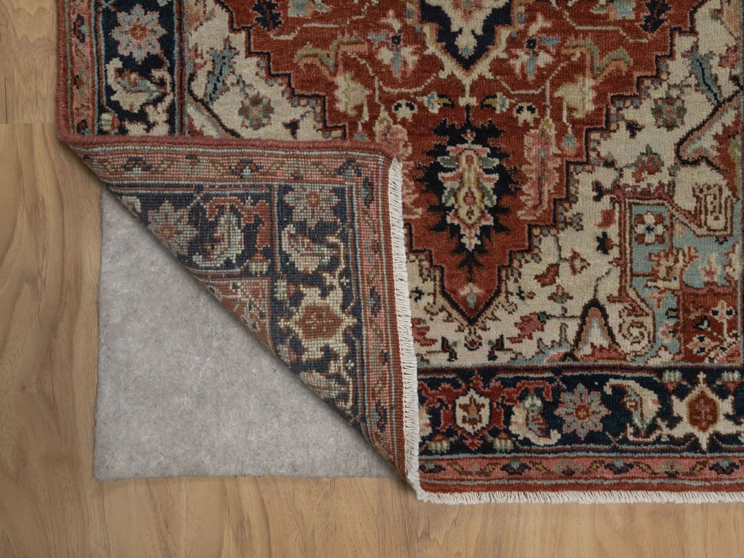 2'7" x 6'3" New Hand Knotted Red Wool Runner Oriental Rug - MOA10292817
