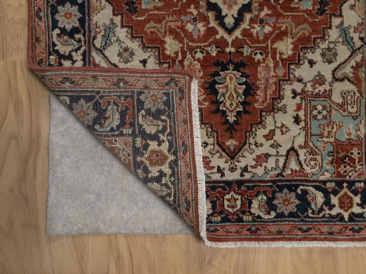 2'7" x 6'3" New Hand Knotted Red Wool Runner Oriental Rug - MOA10292817