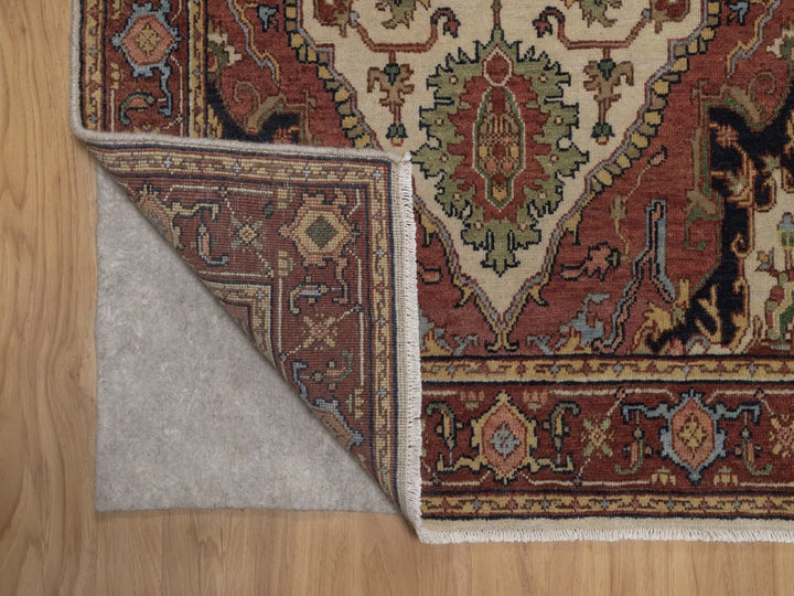 3'0" x 5'1" New Hand Knotted Ivory Wool Rectangle Oriental Rug - MOA10292818