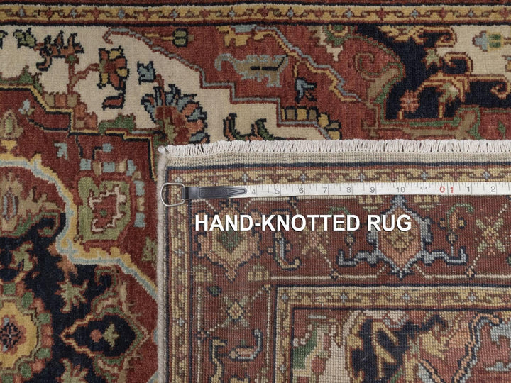3'0" x 5'1" New Hand Knotted Ivory Wool Rectangle Oriental Rug - MOA10292818