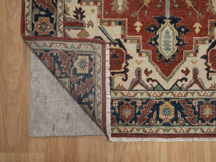 3'11" x 6'2" New Hand Knotted Red Wool Rectangle Oriental Rug - MOA10292826