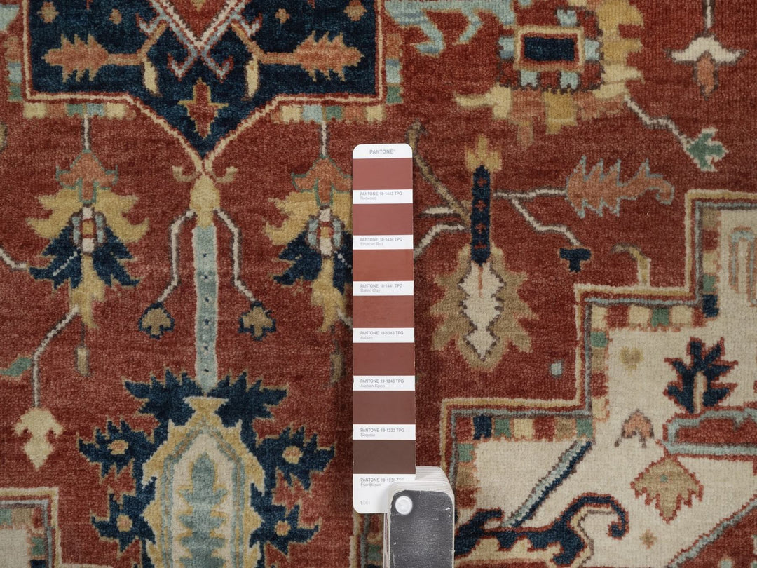 3'11" x 6'2" New Hand Knotted Red Wool Rectangle Oriental Rug - MOA10292826