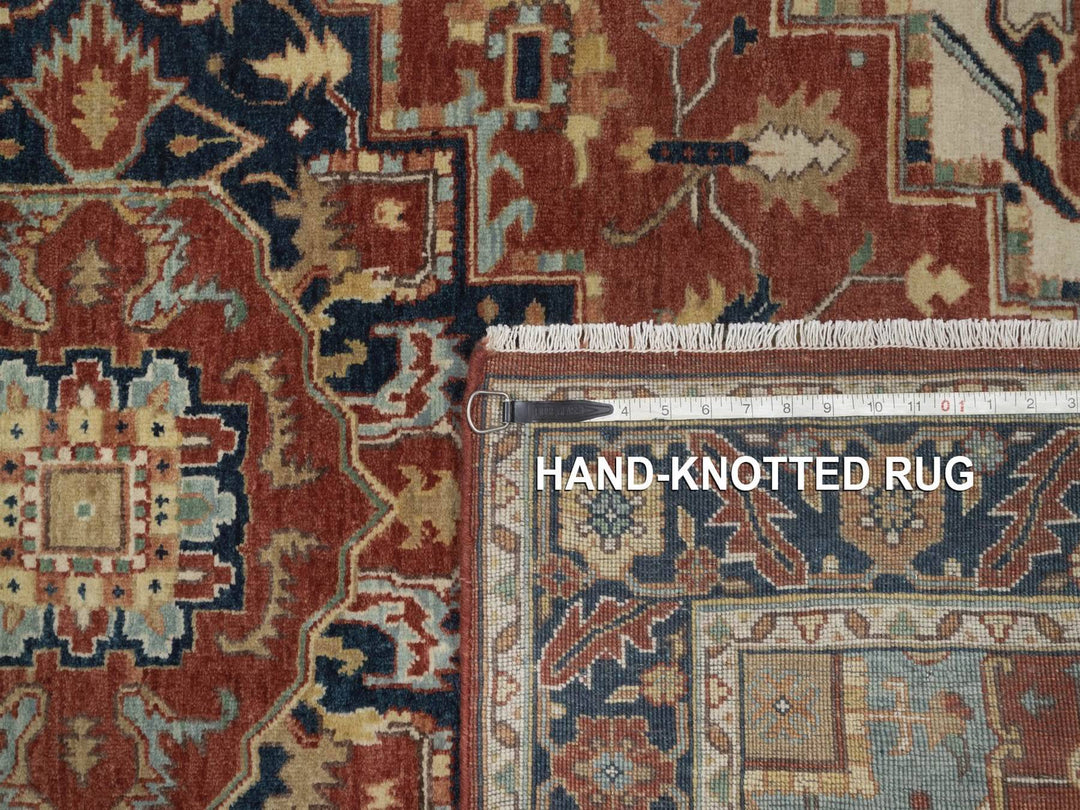 3'11" x 6'2" New Hand Knotted Red Wool Rectangle Oriental Rug - MOA10292826
