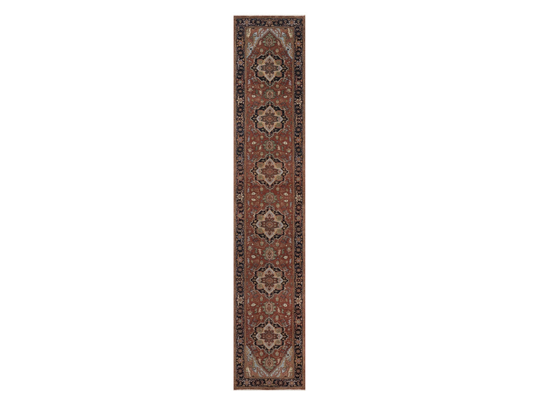 2'7" x 13'9" New Hand Knotted Red Wool Runner Oriental Rug - MOA10292827