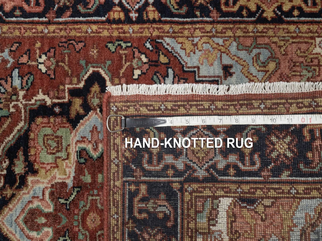 2'7" x 13'9" New Hand Knotted Red Wool Runner Oriental Rug - MOA10292827