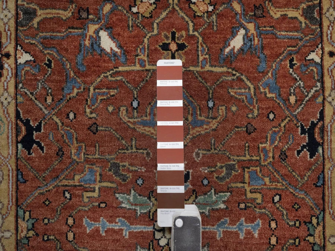 2'7" x 23'9" New Hand Knotted Red Wool Runner Oriental Rug - MOA10292828