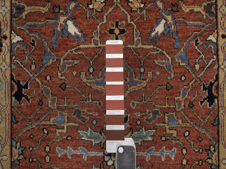 2'7" x 23'9" New Hand Knotted Red Wool Runner Oriental Rug - MOA10292828
