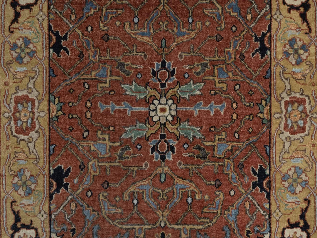 2'7" x 23'9" New Hand Knotted Red Wool Runner Oriental Rug - MOA10292828