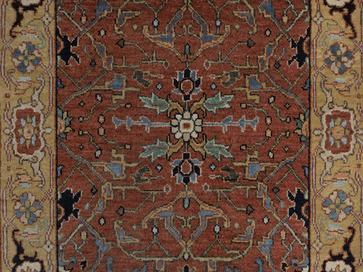 2'7" x 23'9" New Hand Knotted Red Wool Runner Oriental Rug - MOA10292828