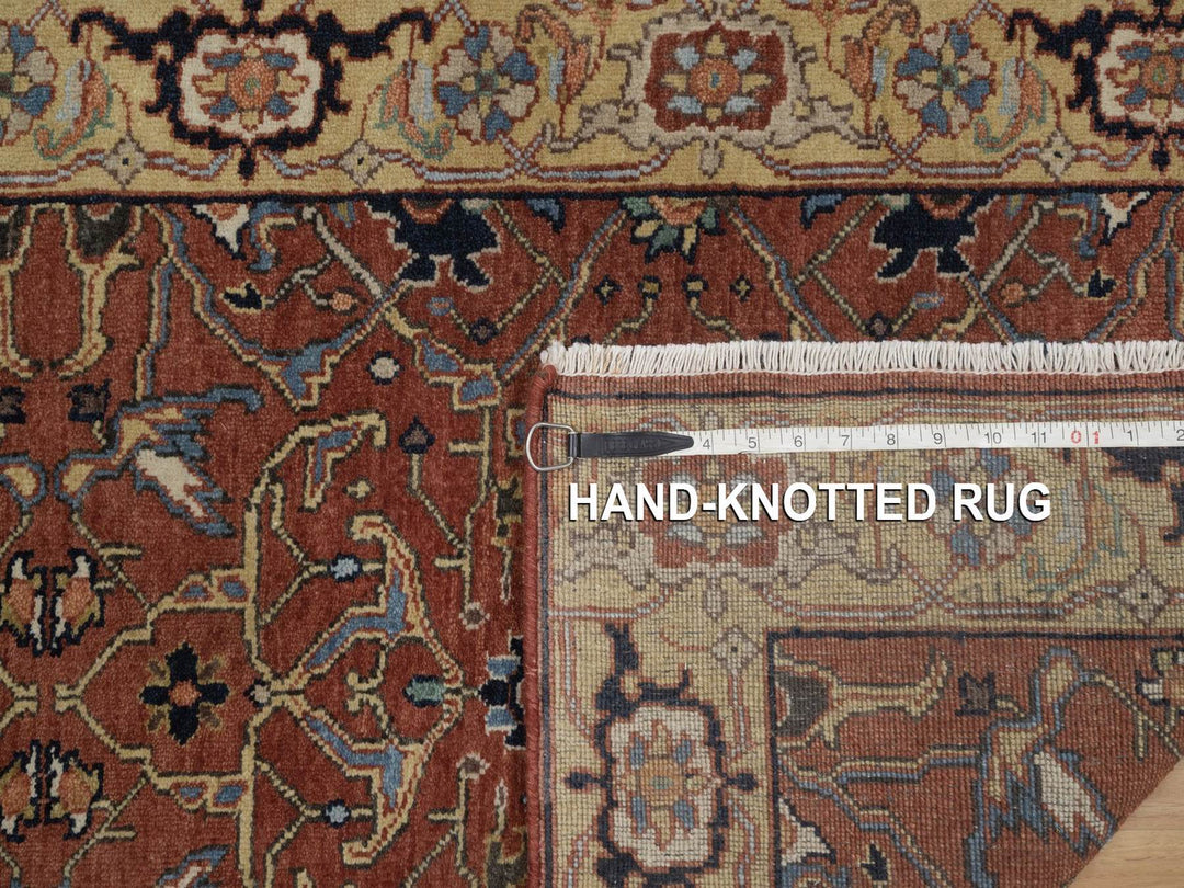 2'7" x 23'9" New Hand Knotted Red Wool Runner Oriental Rug - MOA10292828