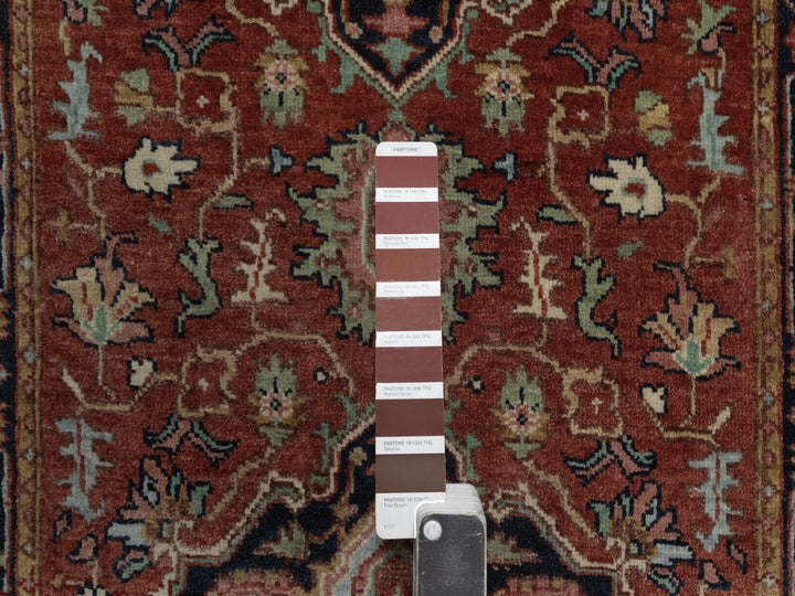 2'7" x 27'8" New Hand Knotted Red Wool Runner Oriental Rug - MOA10292829