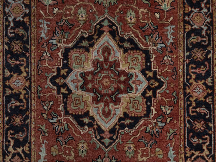 2'7" x 27'8" New Hand Knotted Red Wool Runner Oriental Rug - MOA10292829
