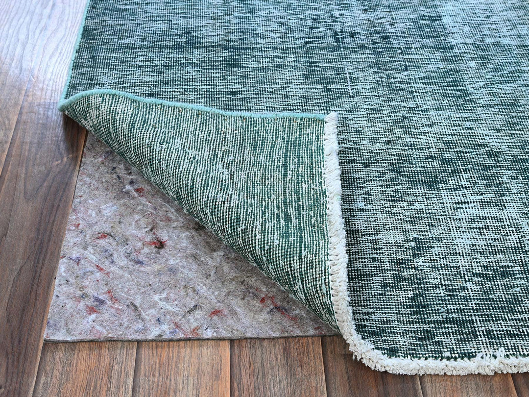 2'7" x 7'9" Vintage Hand Knotted Overdyed Wool Runner Oriental Rug - MOA102934