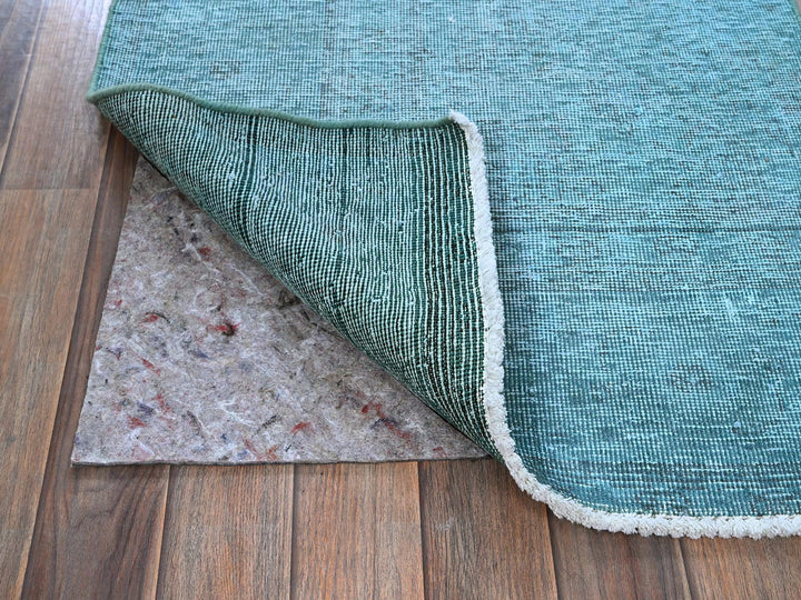 2'5" x 11'1" Vintage Hand Knotted Overdyed Wool Runner Oriental Rug - MOA102935