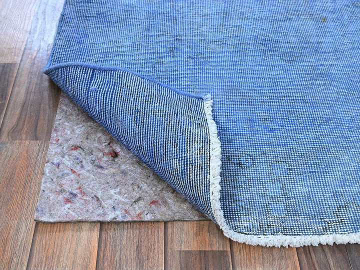 2'6" x 9'10" Vintage Hand Knotted Overdyed Wool Runner Oriental Rug - MOA102945