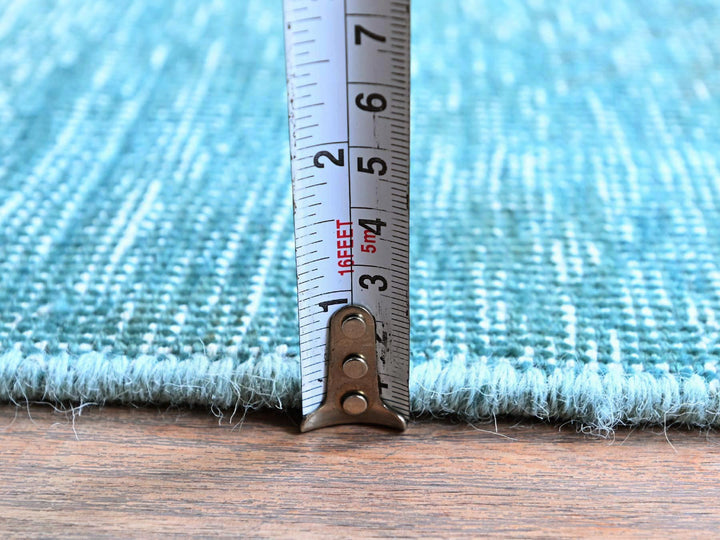 2'3" x 6'1" Vintage Hand Knotted Overdyed Wool Runner Oriental Rug - MOA102948