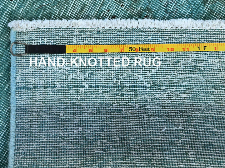2'3" x 6'1" Vintage Hand Knotted Overdyed Wool Runner Oriental Rug - MOA102948