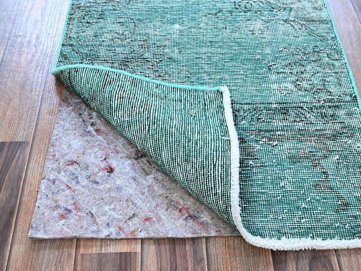 1'11" x 5'8" Vintage Hand Knotted Overdyed Wool Runner Oriental Rug - MOA102949