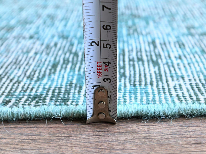 1'11" x 5'9" Vintage Hand Knotted Overdyed Wool Runner Oriental Rug - MOA102952