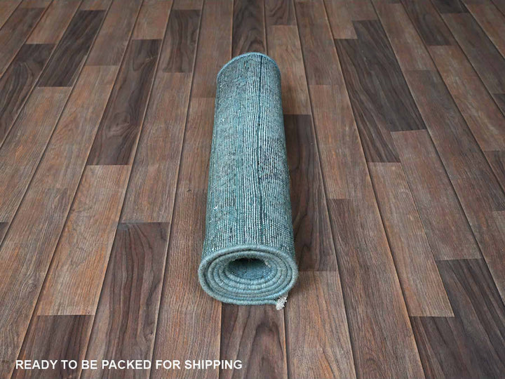 2'0" x 6'0" Vintage Hand Knotted Overdyed Wool Runner Oriental Rug - MOA102954