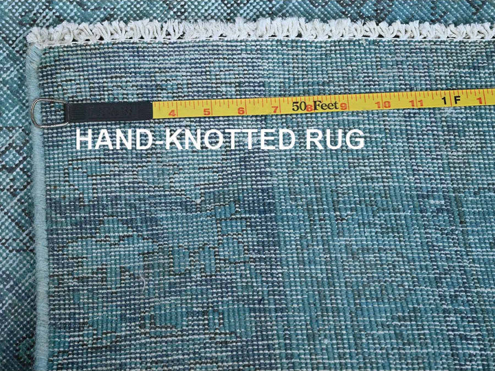 2'0" x 6'0" Vintage Hand Knotted Overdyed Wool Runner Oriental Rug - MOA102954