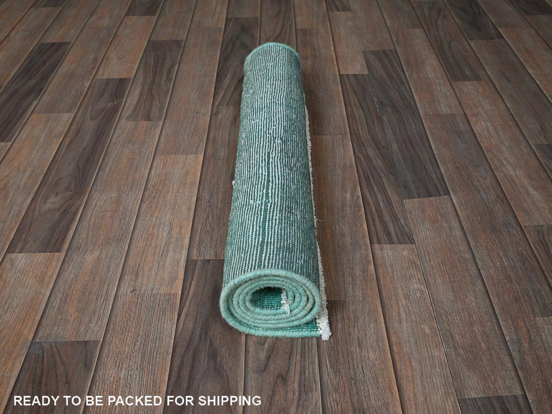 2'3" x 4'6" Vintage Hand Knotted Overdyed Wool Rectangle Oriental Rug - MOA102955