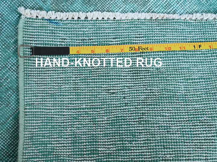 1'11" x 3'6" Vintage Hand Knotted Overdyed Wool Rectangle Oriental Rug - MOA102957