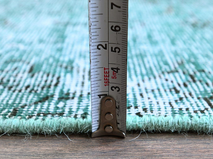 2'0" x 5'8" Vintage Hand Knotted Overdyed Wool Runner Oriental Rug - MOA102962