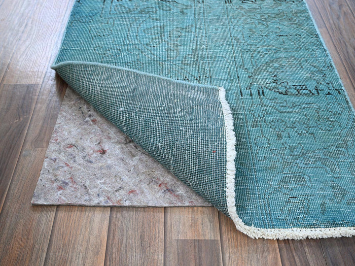 2'3" x 6'2" Vintage Hand Knotted Overdyed Wool Runner Oriental Rug - MOA102966