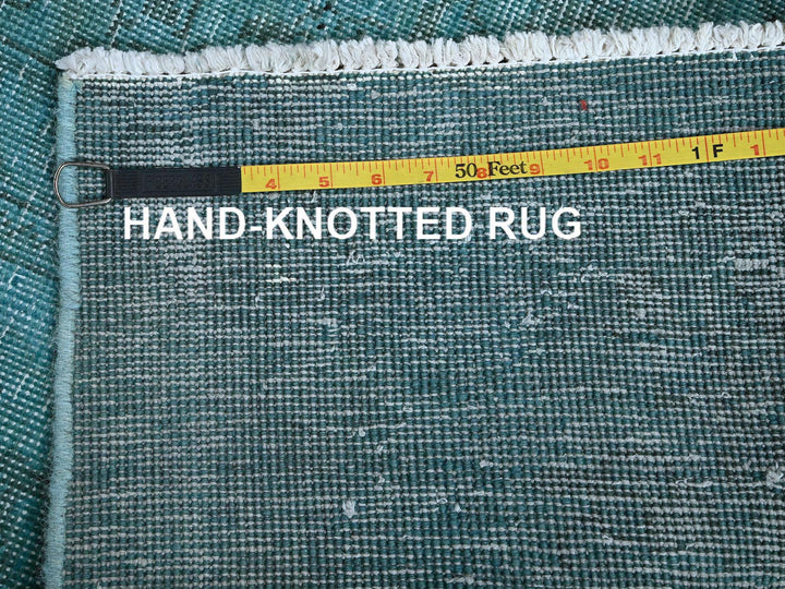 2'3" x 6'2" Vintage Hand Knotted Overdyed Wool Runner Oriental Rug - MOA102966