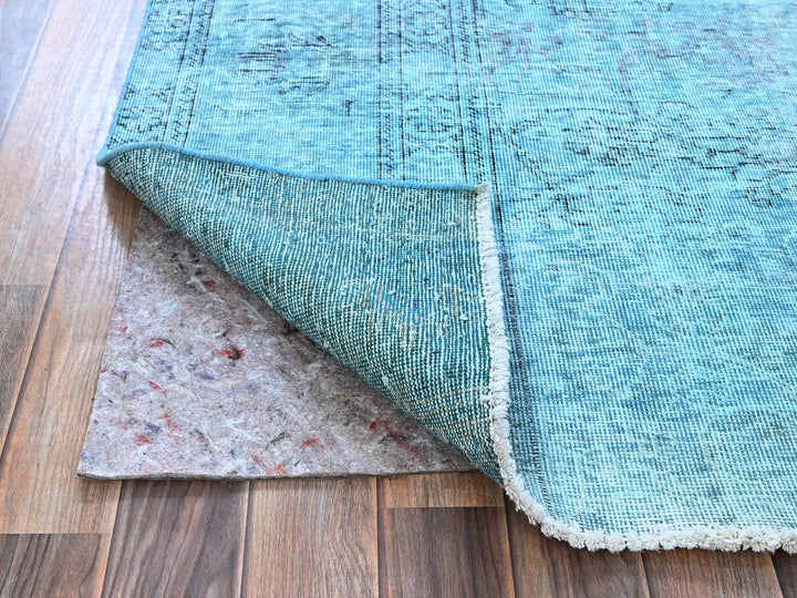 3'1" x 5'1" Vintage Hand Knotted Overdyed Wool Rectangle Oriental Rug - MOA102970