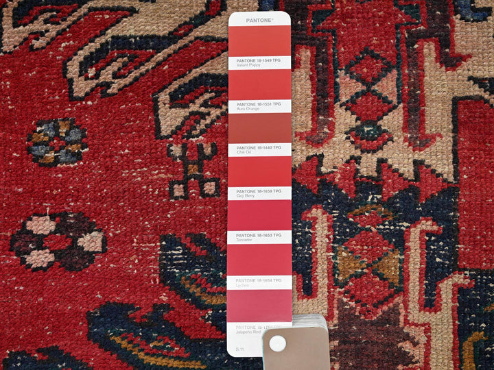 2'4" x 8'11" Vintage Hand Knotted Red Wool Runner Oriental Rug - MOA102986