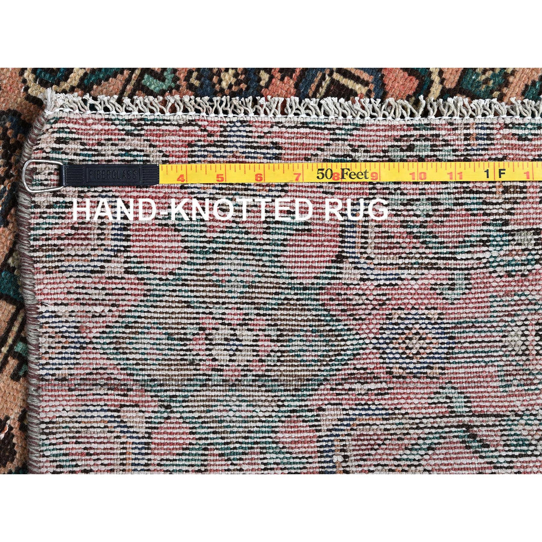 2'6" x 6'8" Vintage Hand Knotted Pink Wool Runner Oriental Rug - MOA1021000