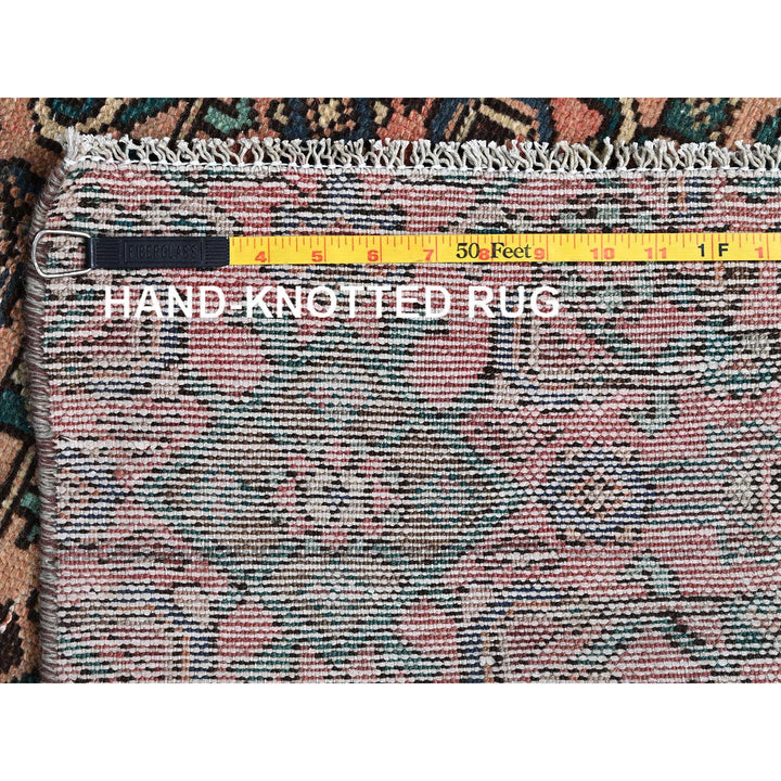 2'6" x 6'8" Vintage Hand Knotted Pink Wool Runner Oriental Rug - MOA1021000