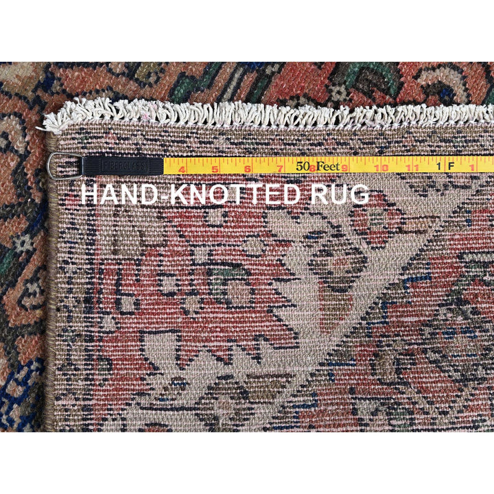 2'7" x 9'2" Vintage Hand Knotted Pink Wool Runner Oriental Rug - MOA1021001