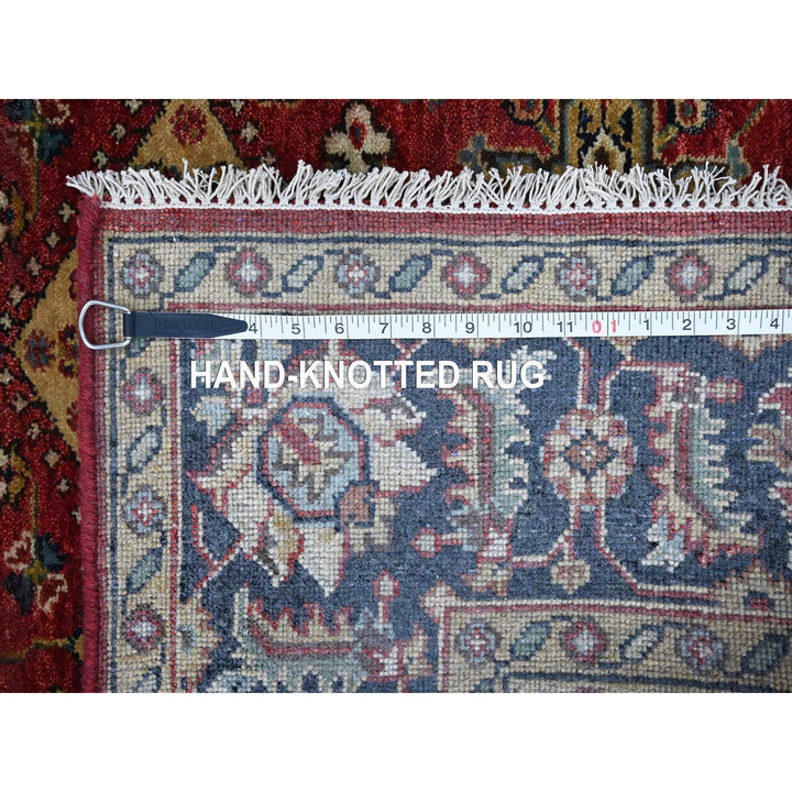 5'0" x 6'10" New Hand Knotted Red Cotton Rectangle Oriental Rug - MOA10210020