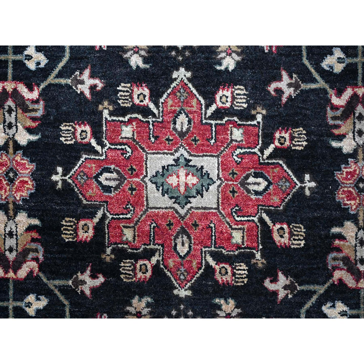 10'0" x 10'2" New Hand Knotted Black Wool Square Oriental Rug - MOA10210023