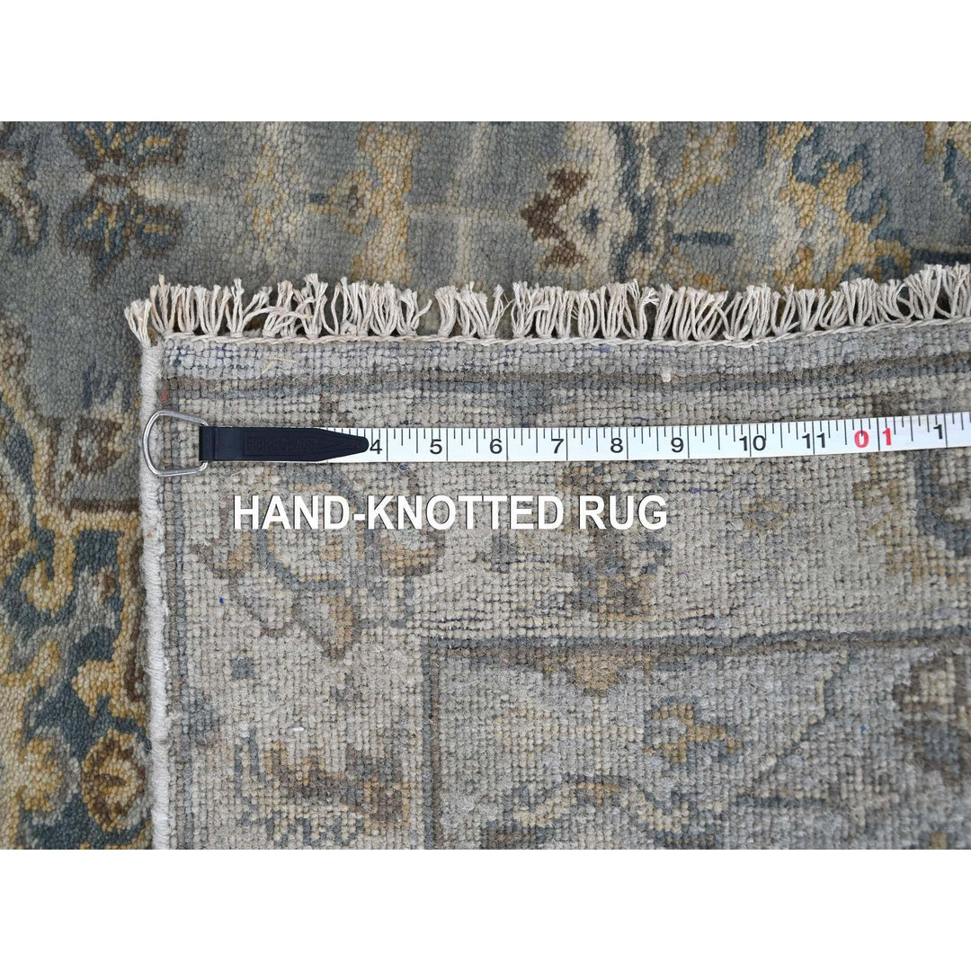 2'8" x 20'0" New Hand Knotted Grey Wool Runner Oriental Rug - MOA10210028